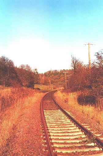 Meanwhile K and L Company had encountered little difficulty clearing that part of Colditz on the west bank of the river. Under small arms fire from the high ground across the river they moved up the railroad tracks and in the ditches of the railroad.